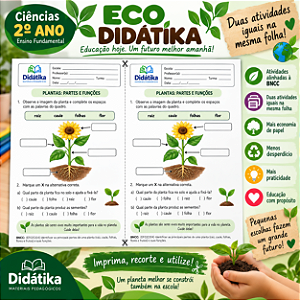PACOTE ECO DIDÁTIKA – 2ATIVIDADES IGUAIS POR FOLHA | 2º ANO DO ENSINO FUNDAMENTAL