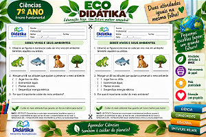 PACOTE ECO DIDÁTIKA – 2 ATIVIDADES IGUAIS POR FOLHA | 7º ANO DO ENSINO FUNDAMENTAL