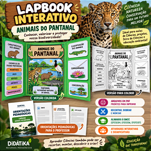 Lapbook Interativo – Animais do Pantanal