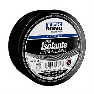 FITA ISOLANTE 19,0MM X 5,0M PRETA TEKBOND