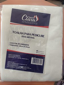 SANTA CLARA TOALHA P/ PEDICURE DESC C/20