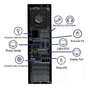Cpu Hp Elite 8300 Core I3 3° Geração 4 Gb Ssd 120 Gb Wi-fi