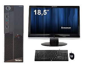 Cpu Lenovo M90p I5 8gb Ssd 120gb Wifi + Monitor Refurbished