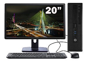 Cpu Hp Prodesk 600 Slim Core I5 4ªg 16gb 500gb + Monitor