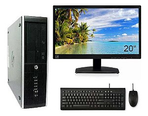 Computador Hp Pro Core I3 3ªg 8gb Ssd 120gb Wifi Monitor 20