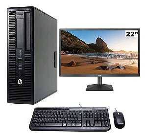 Cpu Elitedesk 705 G1 Amd 4gb 120gb Vídeo Radeon Monitor 22'