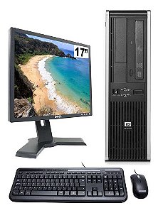 Cpu Hp Dc5800 C2d 4gb Ddr2 120gb Leitor Dvd Wifi Monitor 17