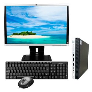 Mini Cpu Hp 800 G4 I5 8gb Nvme 256 Monitor 24 Teclado Mouse