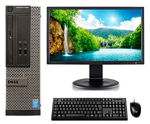 Cpu Dell Sff 3020 I7 4ª G 4gb Ssd 120gb + Monitor 22
