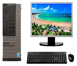 Cpu Dell Sff 3020 I7 4ª G 4gb Ssd 120gb + Monitor 19