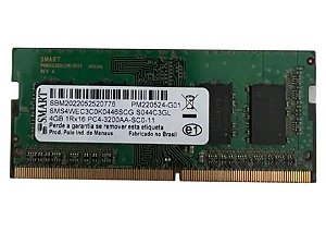 Memória 4Gb Smart ddr4 para Notebook PC4-3200AA