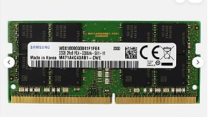 Memória P/ Notebook 32gb 2rx8 PC4 3200AA SAMSUNG