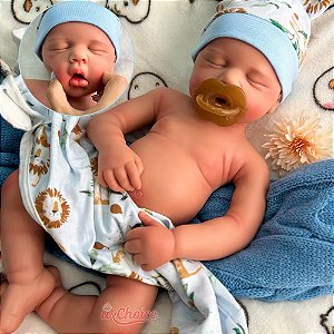 Bebê Reborn Menino De Silicone Solido 50 cm