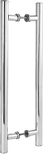 Puxador Tubular Duplo Med Especial 70cm Com 50cm Entre Furos