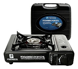 Fogareiro Premier Camping Portátil Flex A Gás Com Acendedor Automático