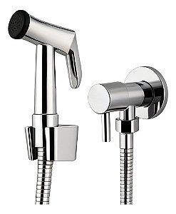 Ducha Higiênica Completa 100% Metal 1/4 Volta Alta Pressão