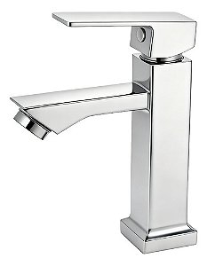 Torneira Banheiro Monolux Inox Cromada Bica Baixa Bancada Prateado Cromado