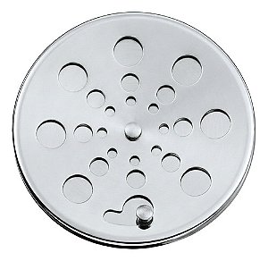 Tampa Ralo Grelha Redonda 15x15 Aço Inox Com Fecho Rotativo