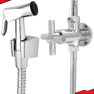 Ducha Higiênica C/ Registro Duas Saídas Derivação Desviador