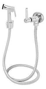 Ducha Higiênica Intima Metal Cromado 1,8m C 65 1/4 De Volta