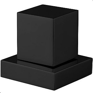 Acabamento Quadrado Preto Fosco Para Registro Padrão Deca Preto Fosco