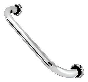 Barra Ou Alça De Apoio Em Alumínio 40 Cm Idosos Deficientes Cor Prateado Metais Last