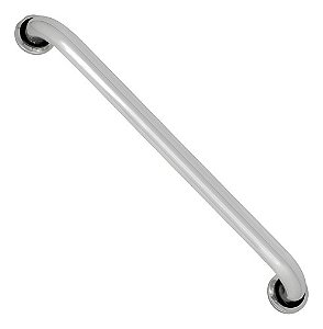Barra Ou Alça De Apoio Em Alumínio 50 Cm Idosos Deficientes Prateado