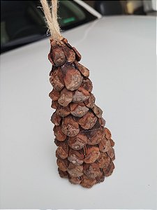 Mini Árvore de Natal com Pinhas 10 cm