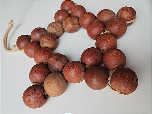 Estrela de Madeira marrom 16cm