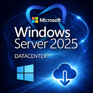 Windows Server 2025 Datacenter 64bit Licença Digital ESD Perpétua 16 Core