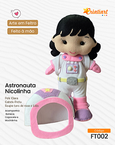 Boneca Astronauta Nicolinha