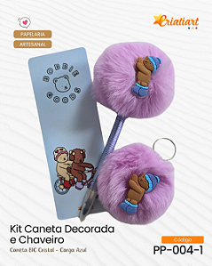 Kit Caneta e Chaveiro