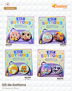 Kit Bottons Temáticos