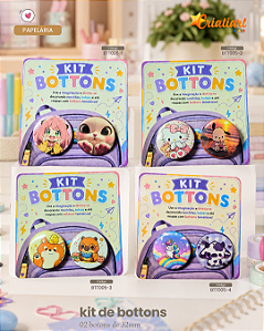 Kit Bottons Temáticos