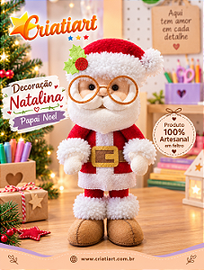 Papai Noel Decorativo em Feltro