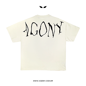 Camiseta Aggressive Agony Marfim/Off-White
