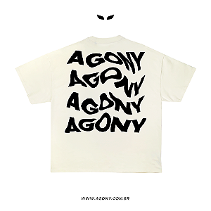 Camiseta Dissolve Agony Marfim/Off-White