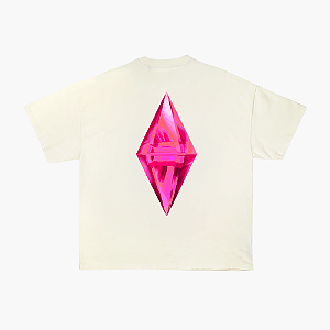 Camiseta SIMS Rosa Agony Marfim/Off-White