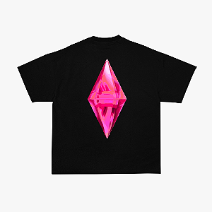 Camiseta SIMS Rosa Agony Preta