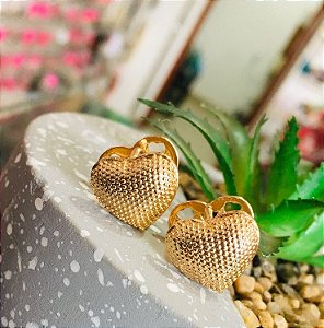 Brinco Coração Dourado