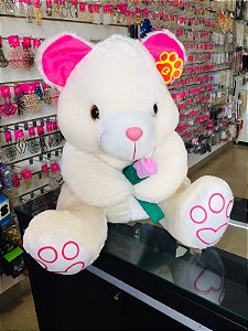 Urso Grande com Rosa