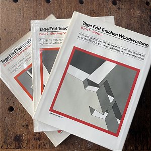Livro Tage Frid Teaches Woodworking Coleção Completa 3 VOLUMES - USADO