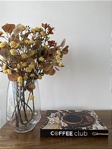 Livro Caixa COFFEE CLUB - Madeira 30x23x4cm