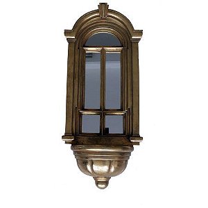Janela Espelho Oval - Cerâmica 24x10x60cm