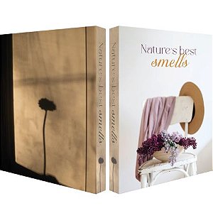 Livro Caixa SMELLS - Madeira 30x23x4cm