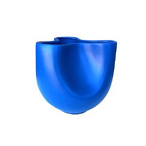 Cachepot Ceramica Azul Matte