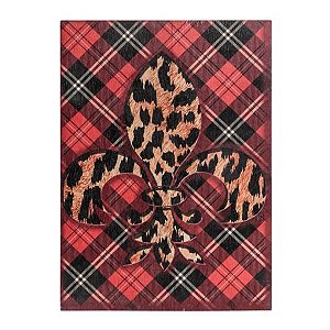 Placa Kilt FLOR DE LIS - Madeira 28x20x1cm