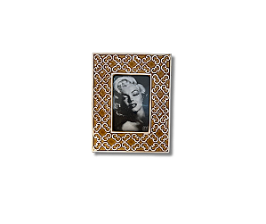 Porta Retrato MOSTARDA - Cerâmica 25x20x1cm (foto10x15)