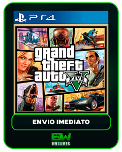 Grand Theft Auto V - PS4 - GTA 5 - Edição Padrão - Mídia Digital