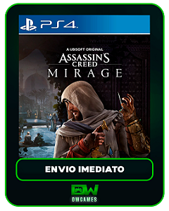 Assassins Creed Mirage - PS4 - Edição Padrão - Mídia Digital